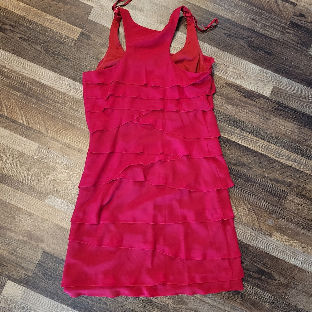 Red Ruffle Dress - Picture 4 of 4